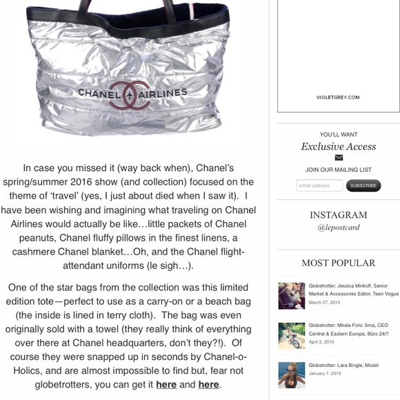 CHANEL beach bag - Picture 7 of 7